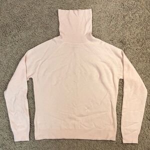 Valerie Stevens Soft Pink Cowl Neck Cashmere Sweater